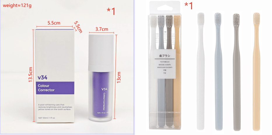 V34 Teeth Whitening Purple Mousse Toothpaste - V34 Labs