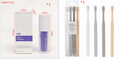 V34 Teeth Whitening Purple Mousse Toothpaste - V34 Labs